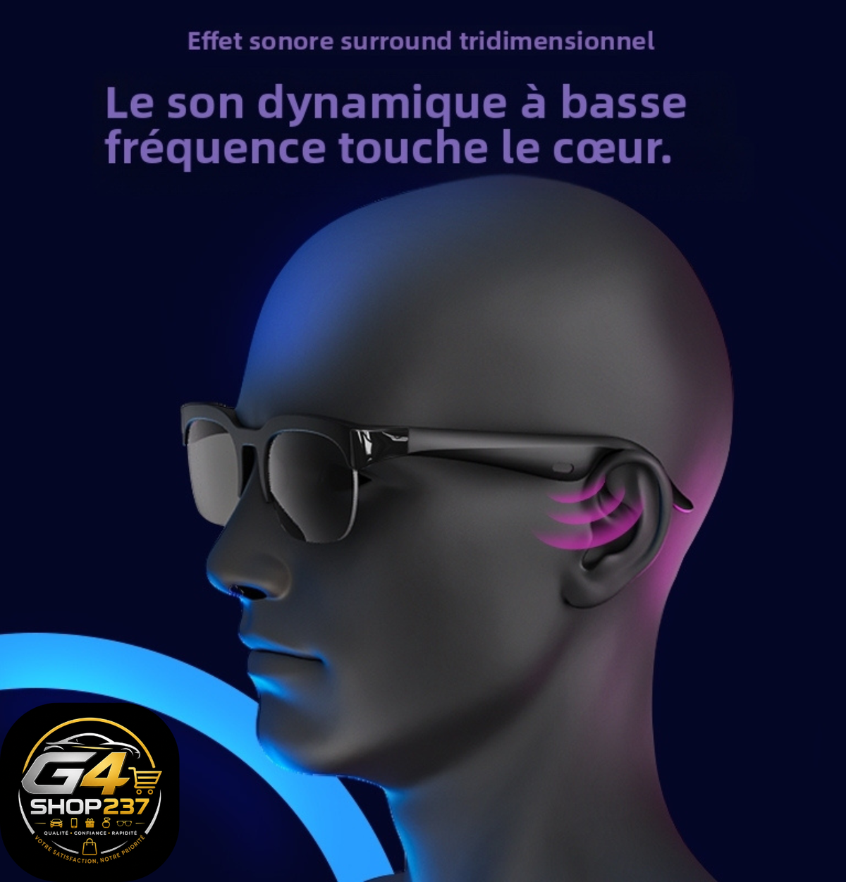Lunettes Audio Bluetooth XG89 — Son Ouvert