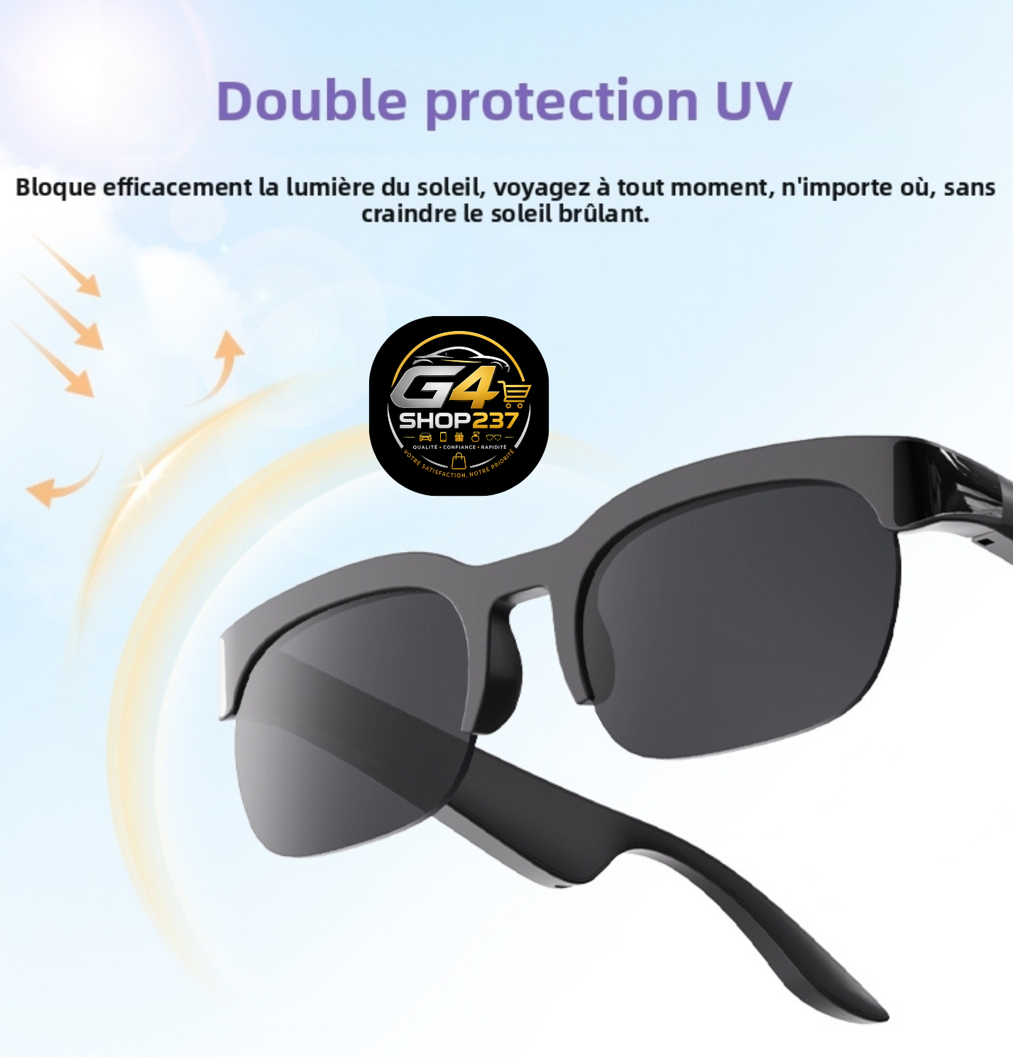 Lunettes Audio Bluetooth XG89 — Son Ouvert
